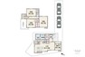 間取り図 間取りは延床面積88.69平米の3SLDK。LDKを通って2階にアクセスする造りのため、リビングで家族と顔を合わせやすいプラン。リビングとサービスルーム（納戸）をつなげれば、より空間を広く使えます