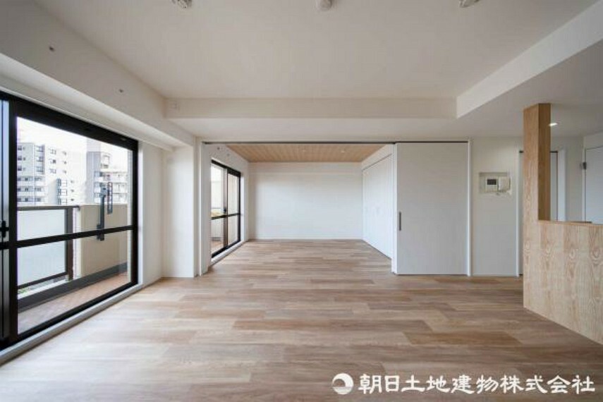 間取り図 独立したお部屋、リビングと一体化して広く使えるお部屋とがバランスよく配置された間取りです