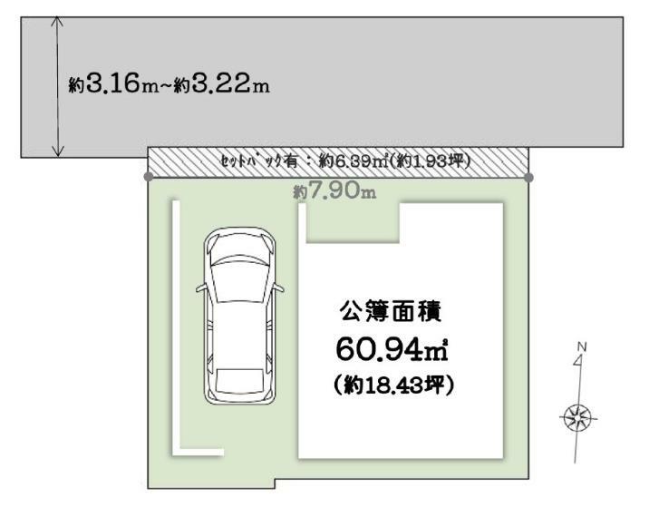 土地図面 【土地図】大阪メトロ長堀鶴見緑地線「横堤」駅 徒歩8分の立地。落ち着いた閑静な住宅街です