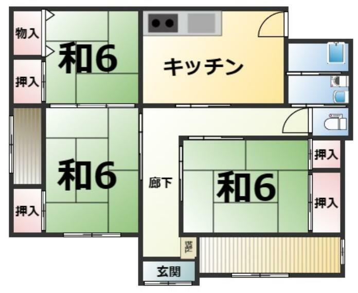 間取り図 現況を優先します。