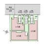 区画図 ■前面道路は北東側6m公道、南東側2号棟の通路で開放感のある区画