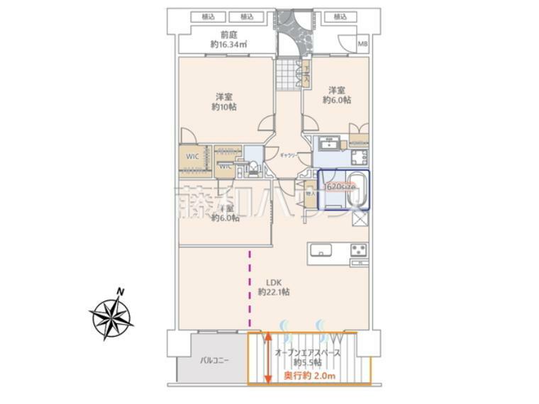 間取り図 間取図　【グランシティレイディアントアクアヴィータ】