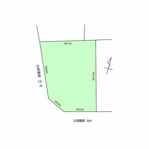 土地図面 ※図面と現況に相違がある場合は現況優先とします