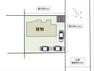 区画図 【敷地配置図】敷地内のイメージ図です。現在2台分の駐車スペースですが、縦列駐車になりますが庭側へ増設工事をして合計3台分の駐車スペースになる予定です。