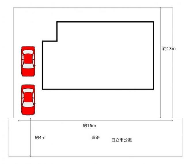 区画図 【区画図】駐車2台可能です。