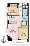 間取り図 2LDK、専有面積48.47m2