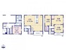 間取り図 【1号棟】対面式キッチン・リビング階段で自然と会話を育む設計