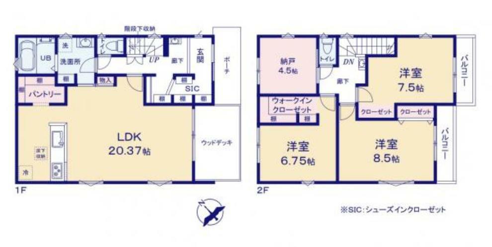 間取り図 優れた設備と高い居住性能。