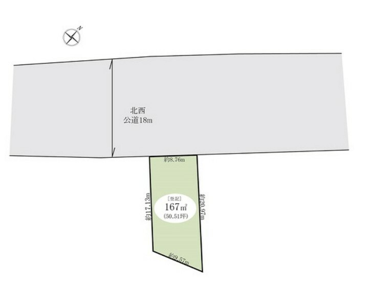 区画図 建築条件なし売地