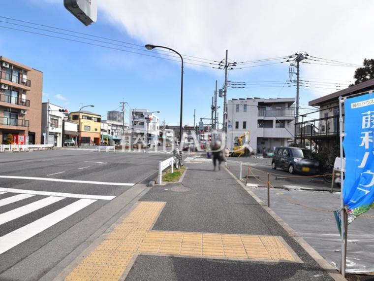 現況写真 接道状況および現場風景　【府中市武蔵台2丁目】