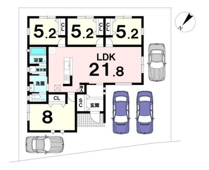 4LDK！全室収納有 部屋数の多い間取りは、家族構成やライフステージの変化にも柔軟な対応が可能！