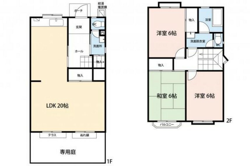 間取り図 間取り図/3LDK/専用庭付き