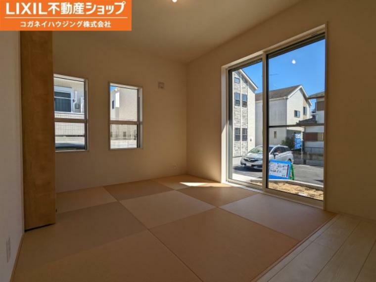 和室 畳のお色が素敵な和室です。お部屋が明るく感じます。