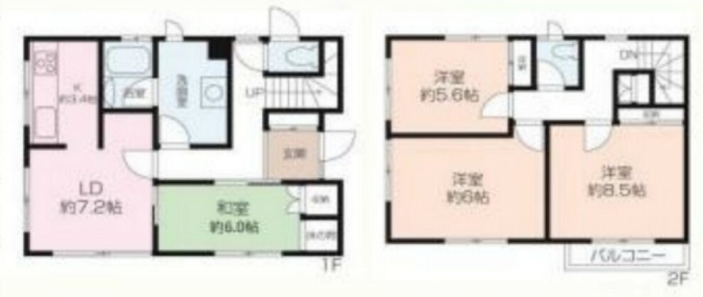 間取り図 4LDKファミリータイプのお住まいです。お子様の一人部屋も確保できます！