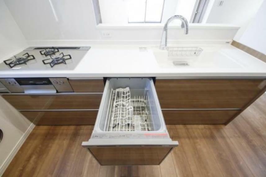 キッチン 節水や時短の効果がある食洗機付きです！