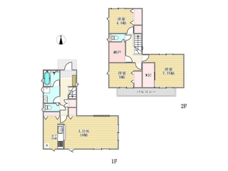 間取り図 2号棟間取り図■日野市万願寺4　新築一戸建て■