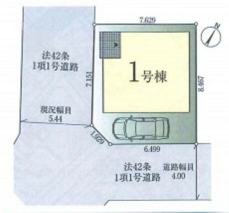 区画図 ＜区画図＞東南・南西角地に面して陽当たり良好です。