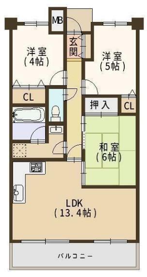 間取り図 間取 2023年11月末リフォーム済み！