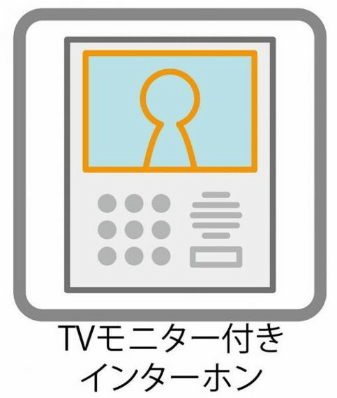 防犯設備 【TVモニター付きインターホン】TV付きインターホンになっているのでしっかりとした画質で録画されています