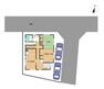区画図 敷地図です。駐車は2台駐車可能です。