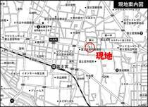 【現地案内図】東小学校22m第一中学校450mエスポット富士宮店700m