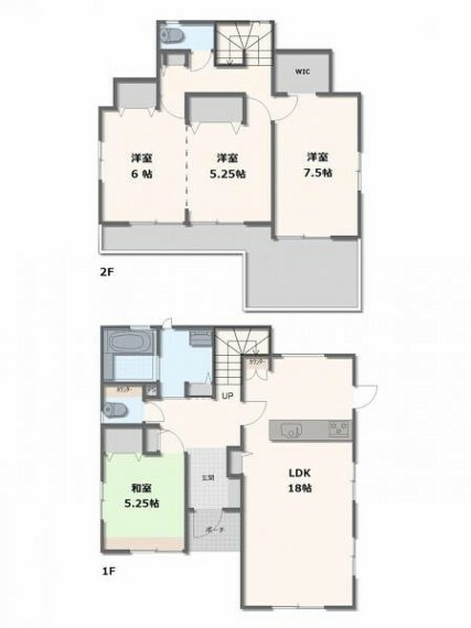 間取り図 1号棟・3SLDK～4SLDK