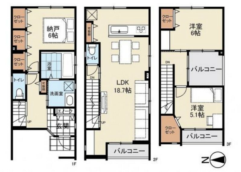 間取り図 5号地図面