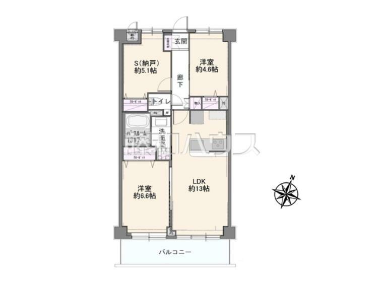 間取り図 間取図　【ダイアパレス多摩センター】