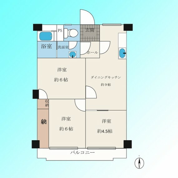 間取り図 フルリフォーム済みの室内を現地で実際にてご覧ください