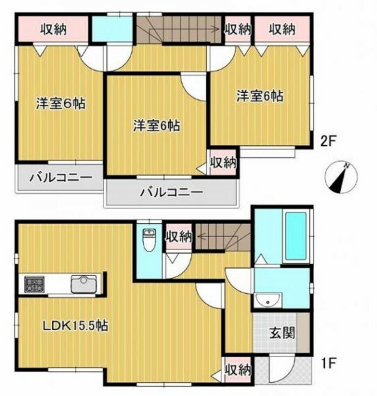 間取り図 ■内装大規模リフォームのキレイなお部屋で新生活！