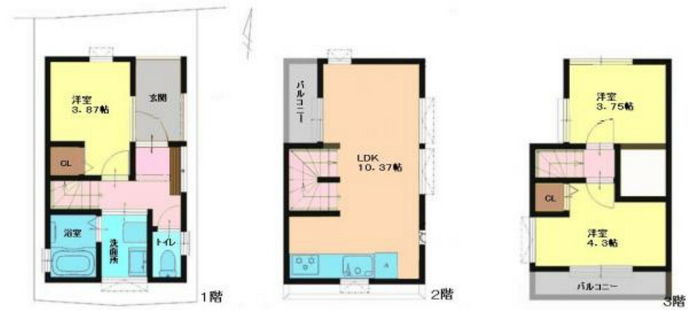 間取り図 ■次世代IOT設備のスマートホーム（家電・玄関施錠等をアプリで制御）