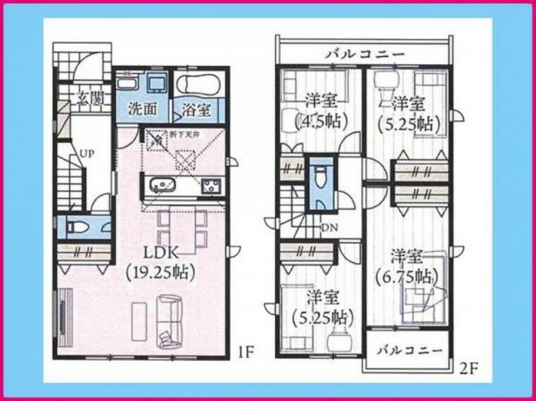 間取り図 1号棟　間取図