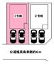 区画図 敷地面積:116.63平米　お車2台駐車可能です（車種による）