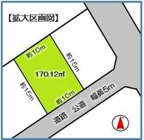 【配置図】土地51.46坪！JR東金駅まで徒歩27分！小中学校・商業施設至近！