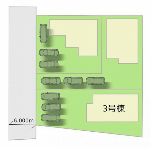 区画図 全3棟・お気軽にお問い合わせください！