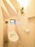 トイレ B号棟　トイレ　【国立市谷保】清潔な空間を保ちたいトイレはオフホワイトでまとめました。