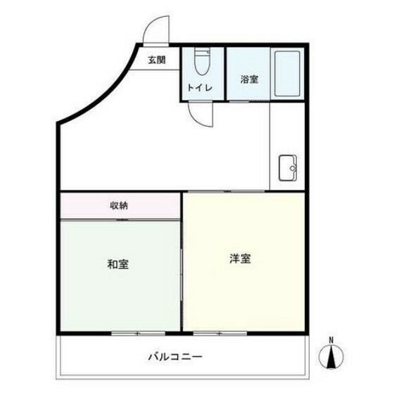 41.32平米（登記）、2K