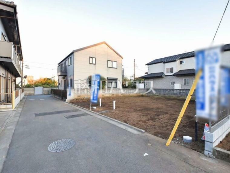 現況写真 接道状況および現場風景　【東大和市新堀1丁目】 平日のご案内も可能です。まずはお気軽にお問合せ下さいませ。