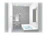 専用部・室内写真 【浴室イメージ】シルバーグレー＋マットホワイトの壁でスタイリッシュ。上記換気機能付きの乾燥暖房機、ミナモ浴槽、とるピカスリムカウンター、エコアクアシャワー。