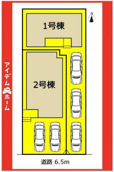 区画図 本物件は2号棟です