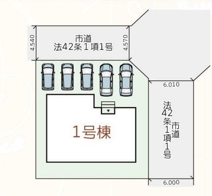 区画図 現地配置図です。