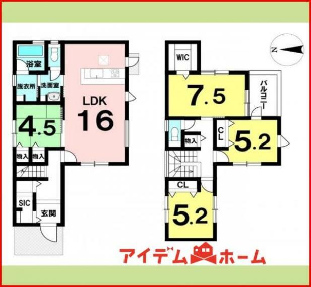 間取り図 1号棟　間取り図 　