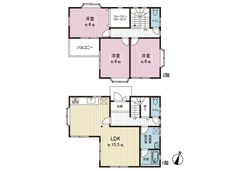 間取り図 間取図。図面と異なる場合は現況を優先。