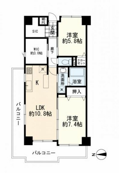 間取り図 間取図　2LDK