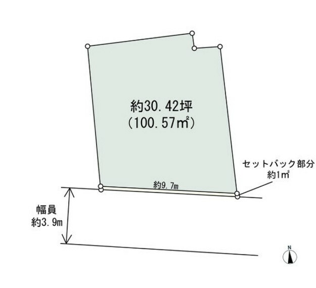 土地図面 区画図。建築条件付き土地！延床面積29坪の2階建、長期優良住宅、耐震等級3を取得予定！