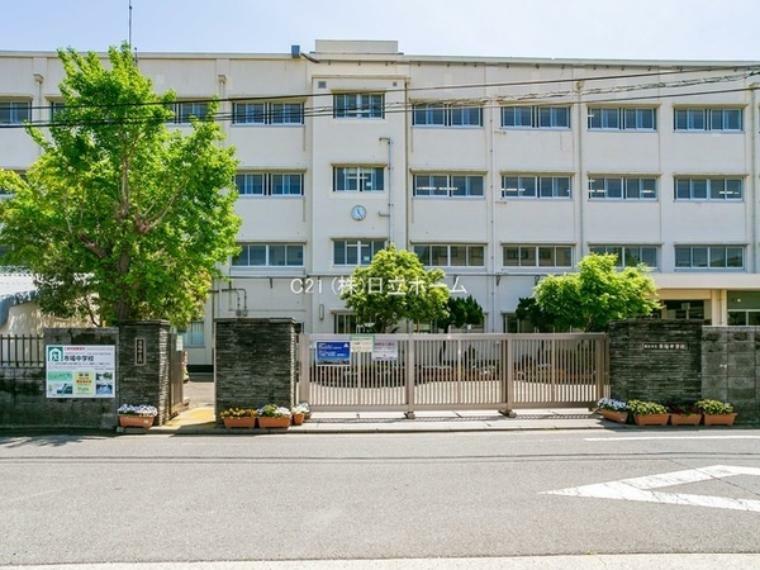 中学校 横浜市立市場中学校 挨拶・返事は心を込めて元気よく 地域と共に在る学校、人とのつながりを大切にする市場中学校