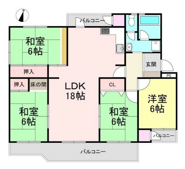 間取り図 間取り・4LDK!!角部屋！