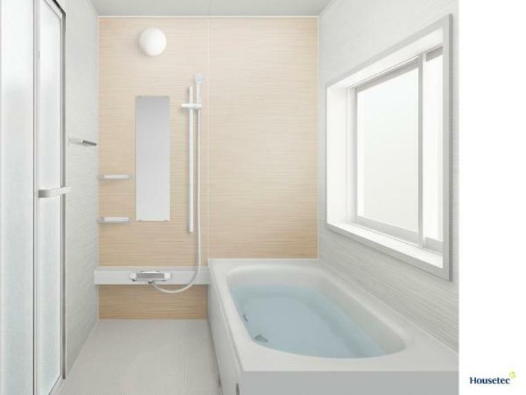 浴室 【同仕様写真】浴室はハウステック製の新品のユニットバスに交換しました。足を伸ばせる1坪サイズの広々とした浴槽で、1日の疲れをゆっくり癒すことができますよ。