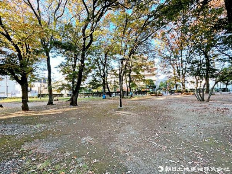 マンション敷地内には緑豊かな公園がございます。