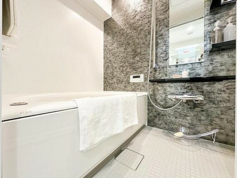 浴室 ホテル空間を彷彿とさせるおしゃれな浴室。